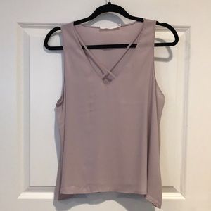 Lush Mauve/light purple tank top, size M